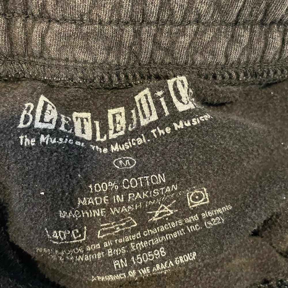 Beetlejuice on Broadway Unisex joggers size medium